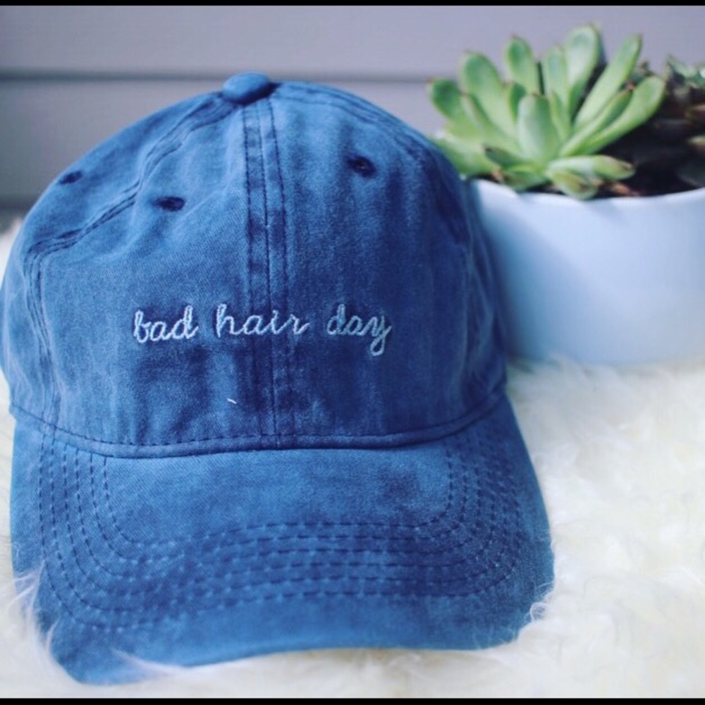 🌟 Bad Hair Day' Blue Baseball Cap